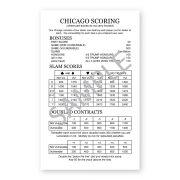 Chicago Bridge Scoring Table | Simon Lucas Bridge Supplies