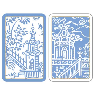 Caspari Playing Cards – Pagoda Toile