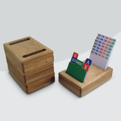 Walnut Wood Playing Card Box · Simon Lucas Bridge Supplies