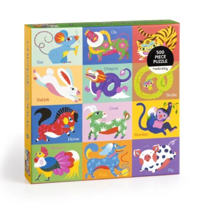 Chinese Zodiac 500 Piece Jigsaw Puzzle by Nan Cao