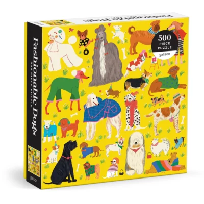 Fashionable Dogs 500 Piece Puzzle by Ayang Cempaka