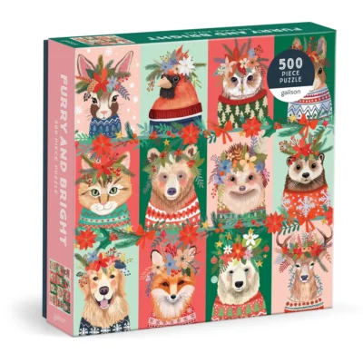 Furry And Bright 500 Piece Puzzle by Mia Charro