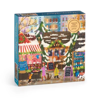 Merry Market 1000 Piece Foil Jigsaw Puzzle by Joy Laforme