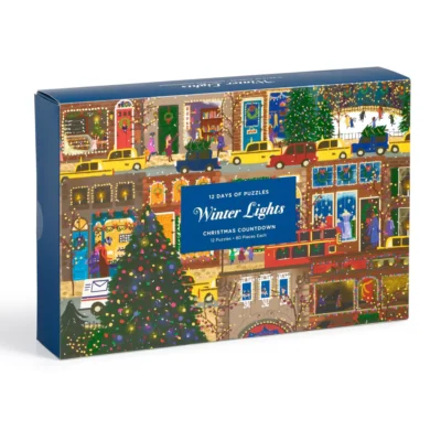 Winter Lights 12 Days of Puzzles Holiday Countdown by Joy Laforme