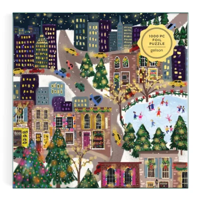 Sparkling City 1000 Piece Foil Puzzle by Joy Laforme