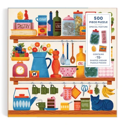 Kitchen Essentials 500 Piece Puzzle with Shaped Pieces by Muti Studio