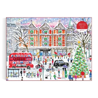 Christmas in London 1000 Piece Puzzle by Michael Storrings