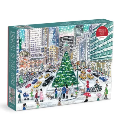 Snowfall on Park Avenue 1000 Piece Puzzle by Michael Storrings