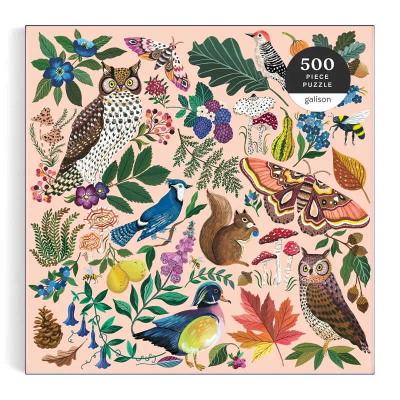 galison nature in autumn 500 piece jigsaw puzzle by christine de carvalho box front