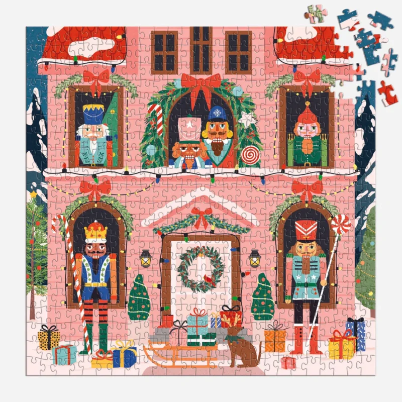 galison nutcracker magic 500 piece jigsaw puzzle 500 by tania garcia partly complete puzzle