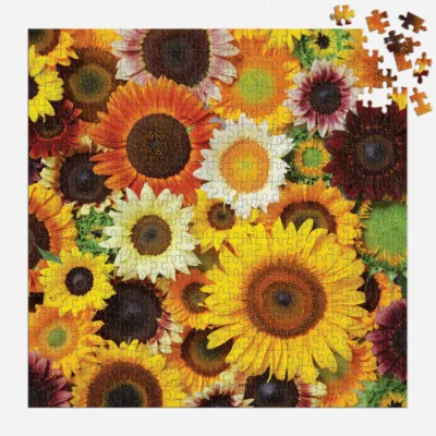 Sunflower Blooms 500 Piece Puzzle by Julie Seabrook Ream