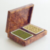 luxury thuya wood playing card storage box