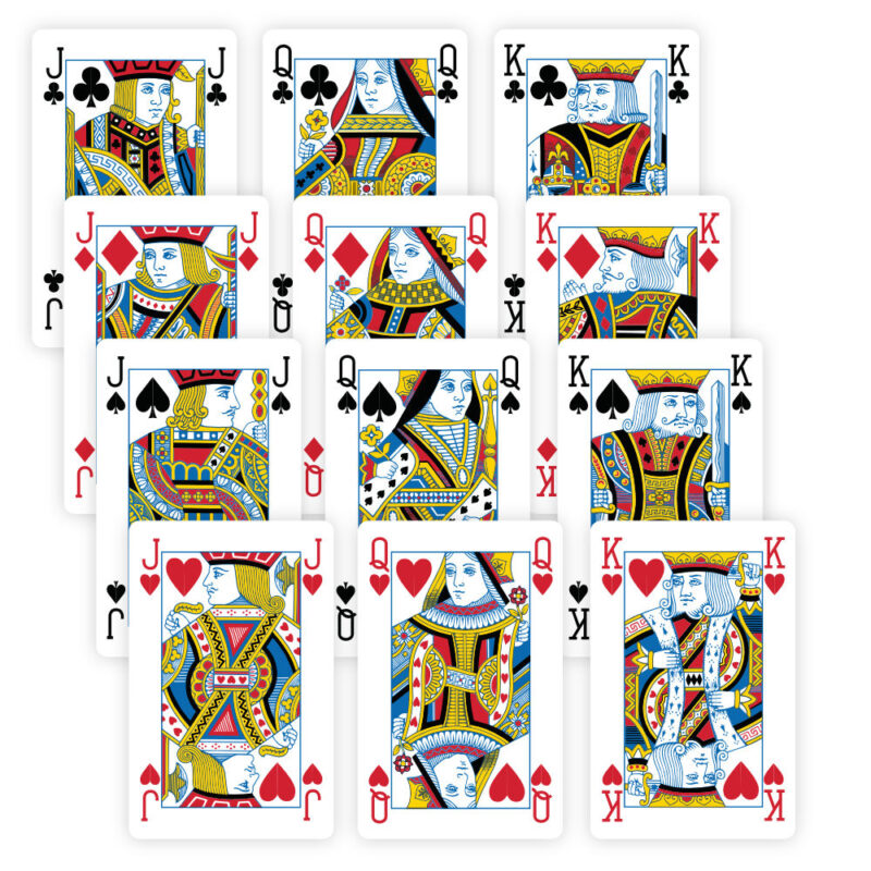 custom bridge sized playing card court cards