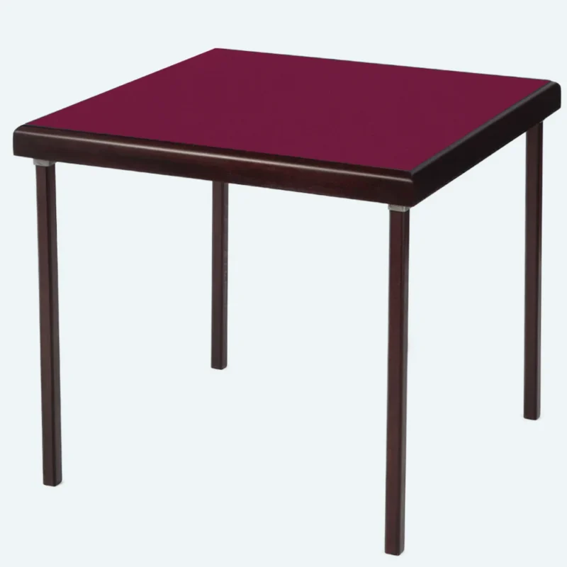 pelissier tables premier mahogany stained beech wood bridge playing card table burgundy baize