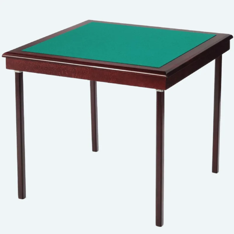 pelissier tables royal mahogany stained beech wood bridge table green baize